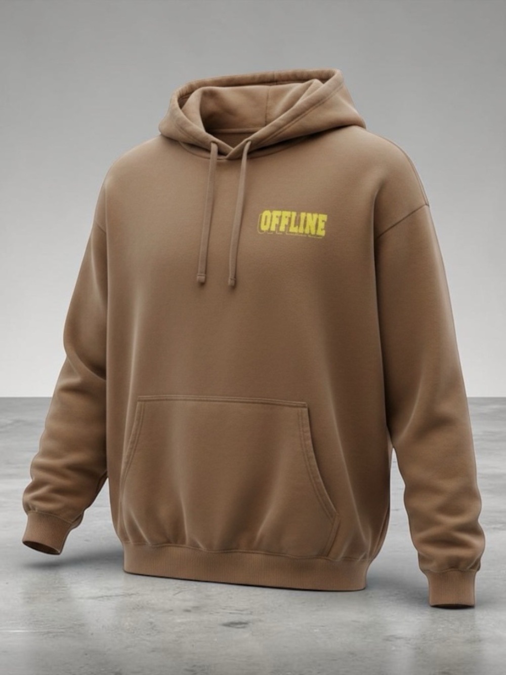 OFFLINE by Aerie Brown Fleece Lounge Hoodie | Size XS Cozy Oversized